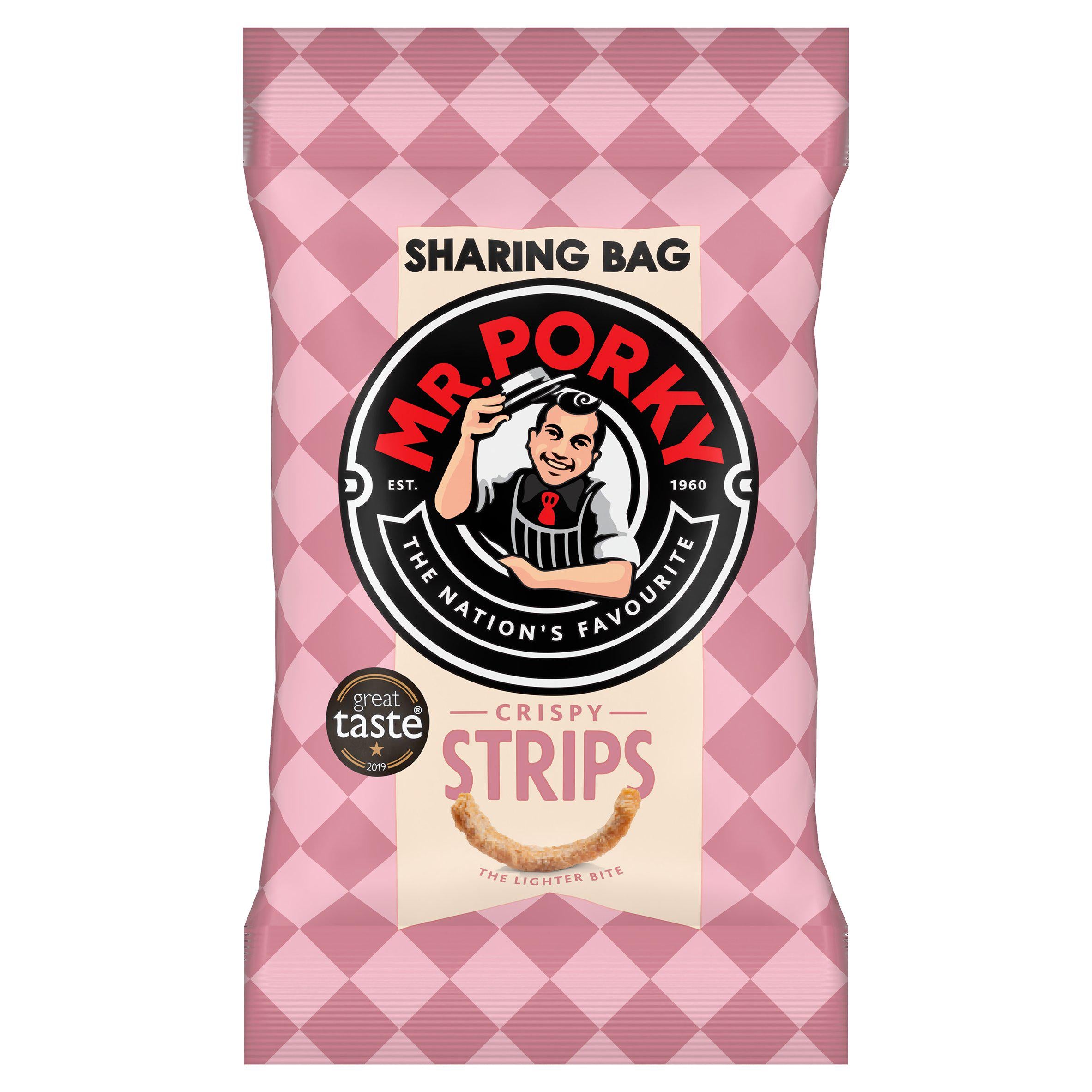 Mr. Porky crispy pork strips 55g - British product