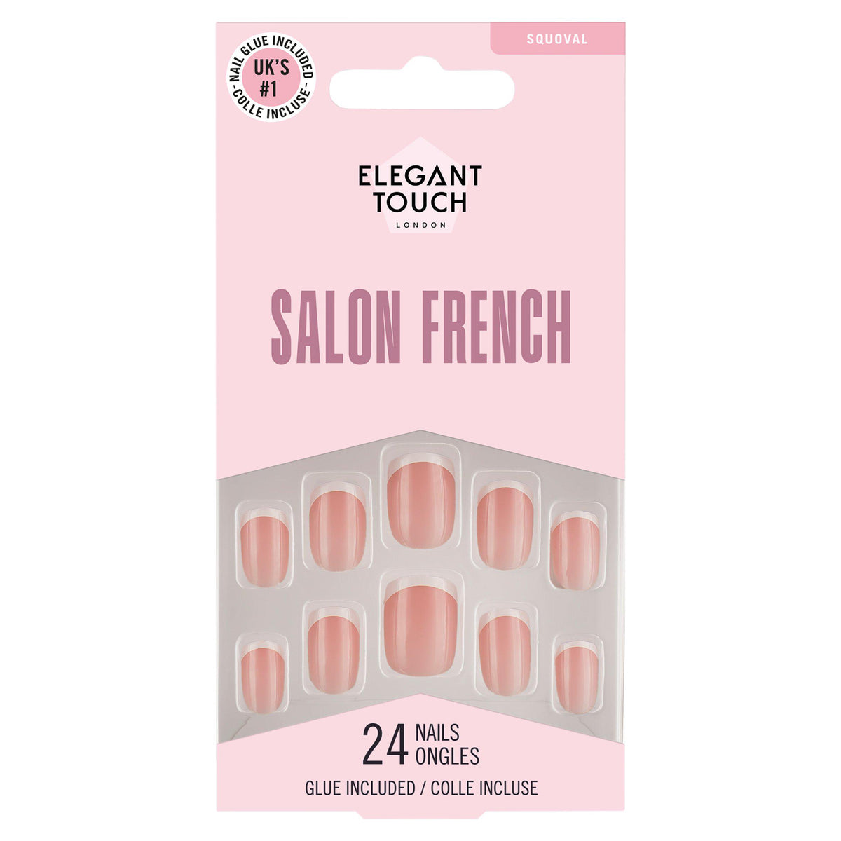 Elegant Touch London 24 French 117 nails - British product