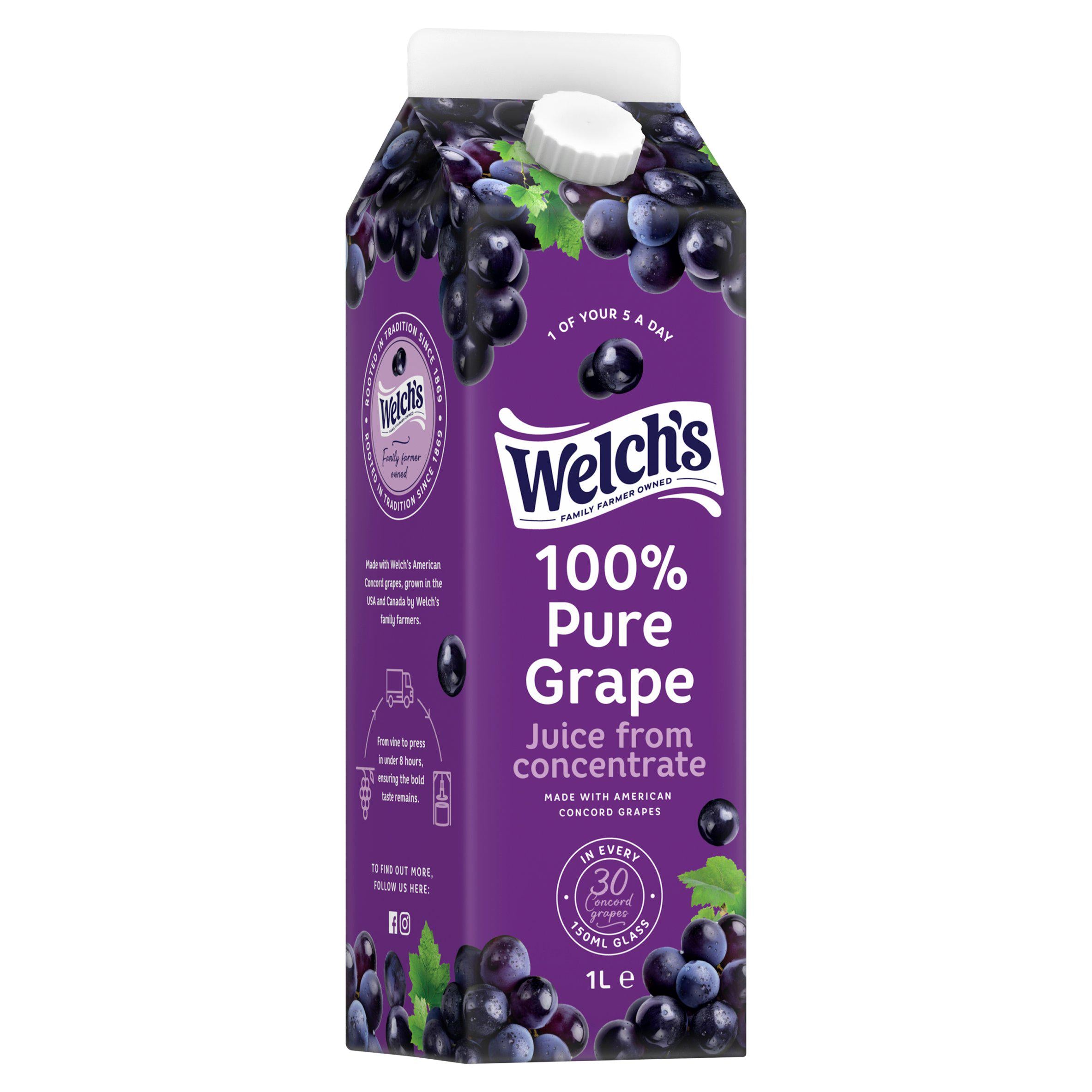 Welch's purple grape juice 1L, UK version