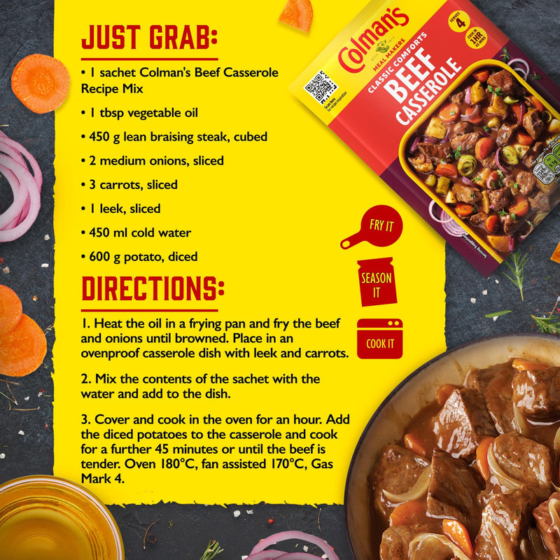 Colman's beef casserole mix 40g, UK version