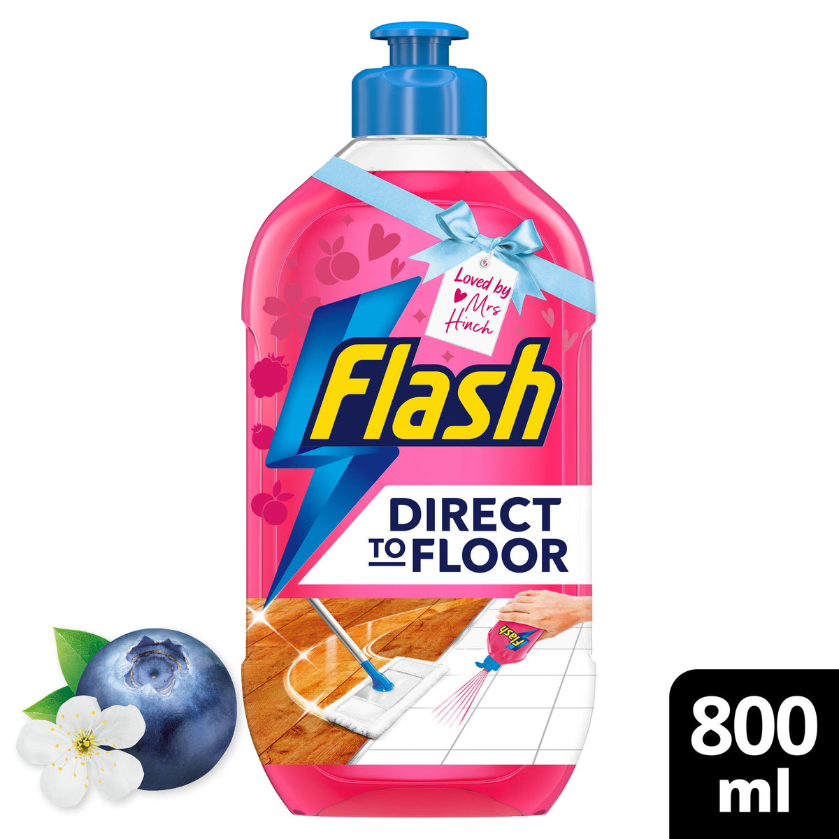 Flash Direct to Floor berry floor cleaner 800ml (British brand)