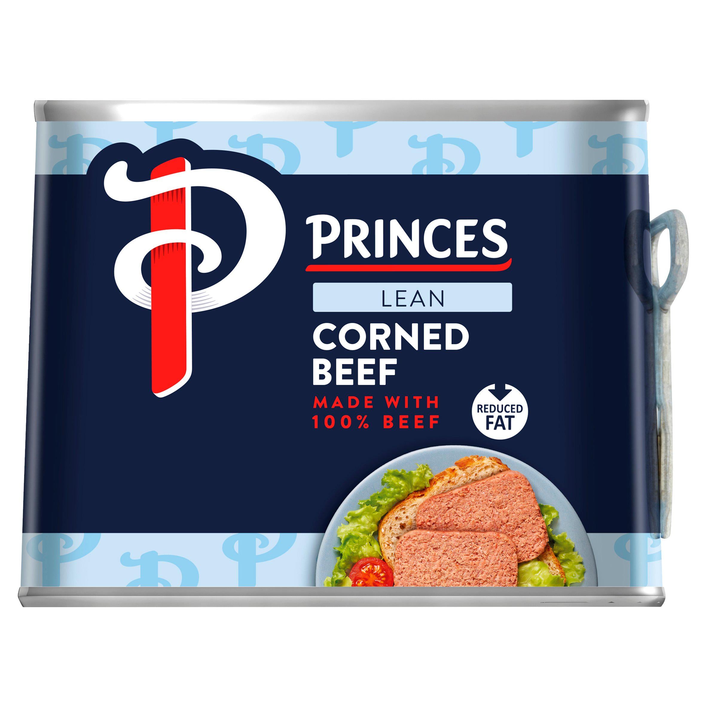 Princes Lean Corned Beef 200g, imported from the UK
