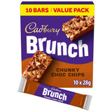 Cadbury Brunch Oats Chocolate Chip Cereal Bars multipack 10x28g (British brand)