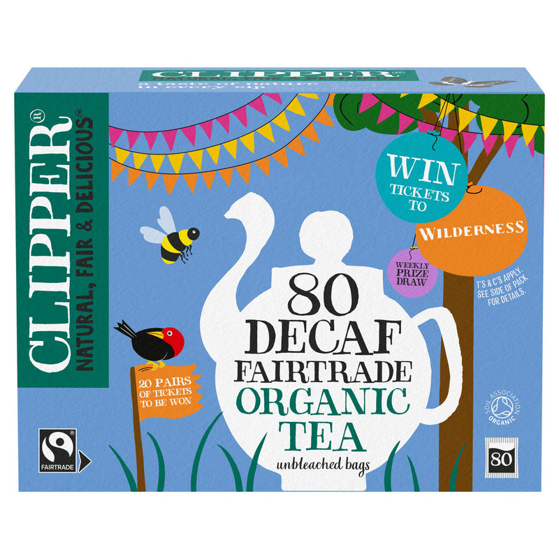 Clipper Organic Decaffeinated Tea Bags 250g - British product