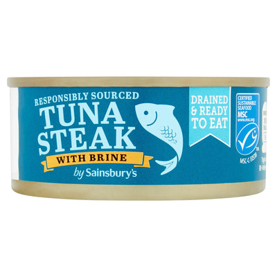 Sainsburys Sainsbury's Tuna Drained & Ready Brine 120g- Buy online at McGrocer