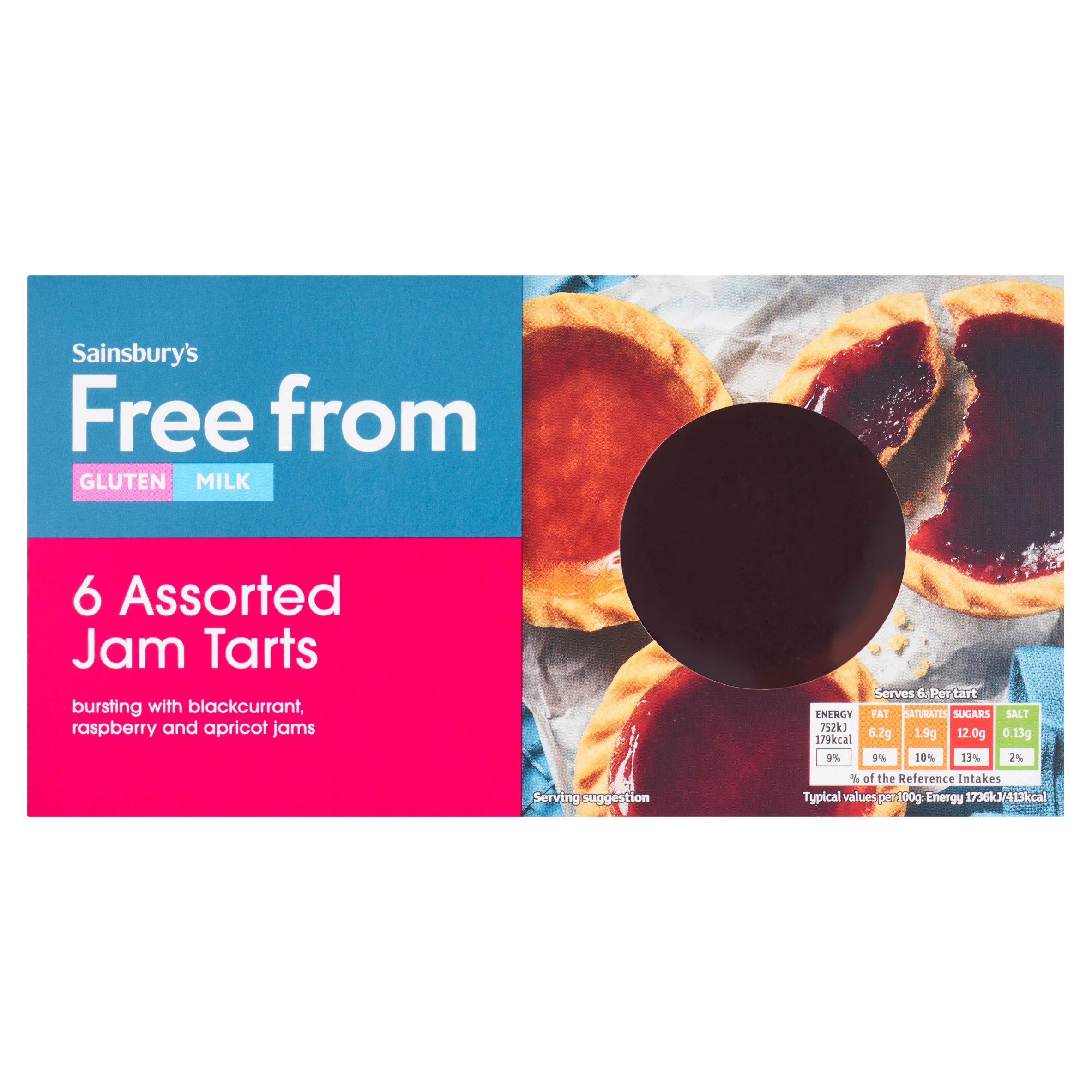 Sainsbury's Free From Assorted Jam Tarts 6 pack, UK version
