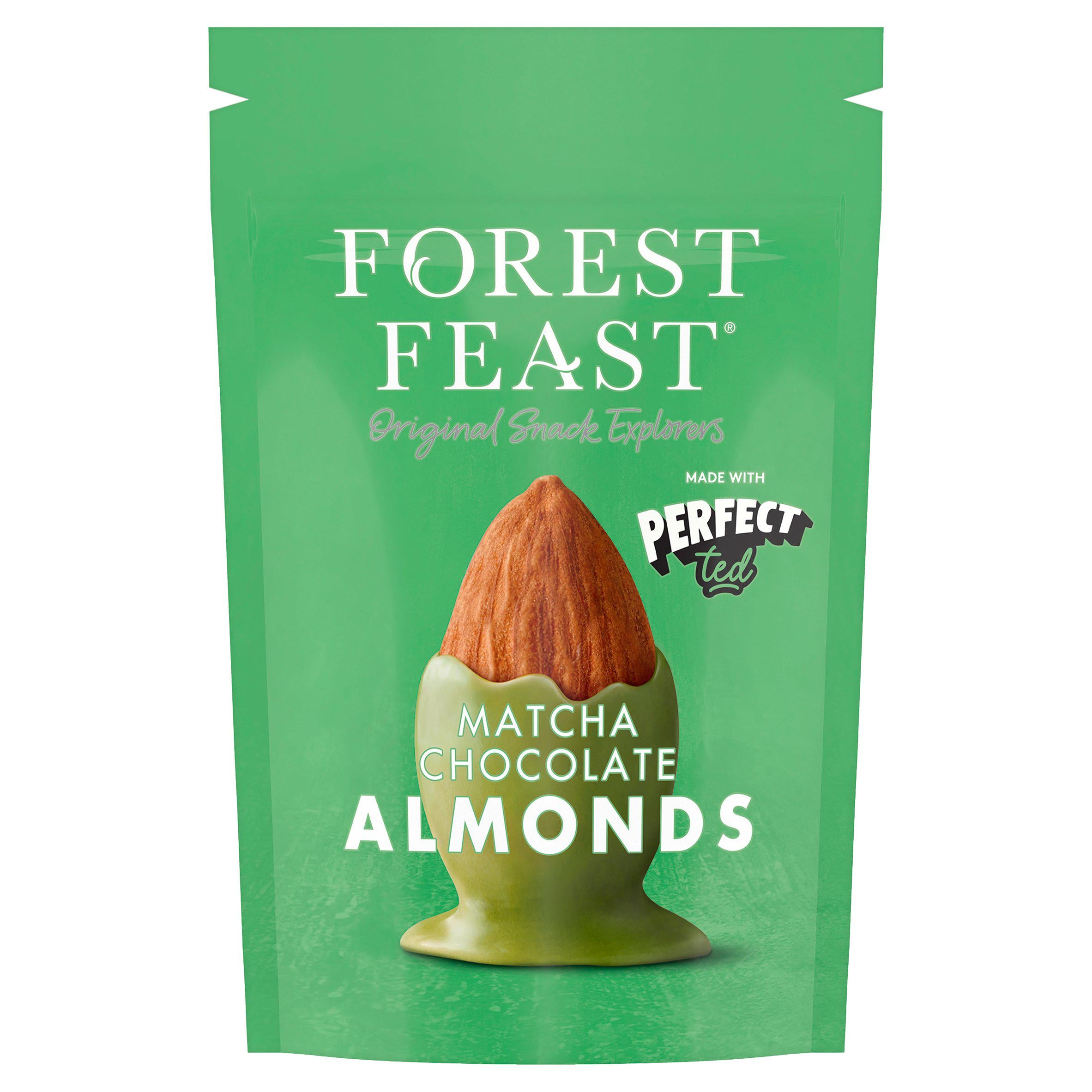Forest Feast Matcha Chocolate Almonds 120g, UK version