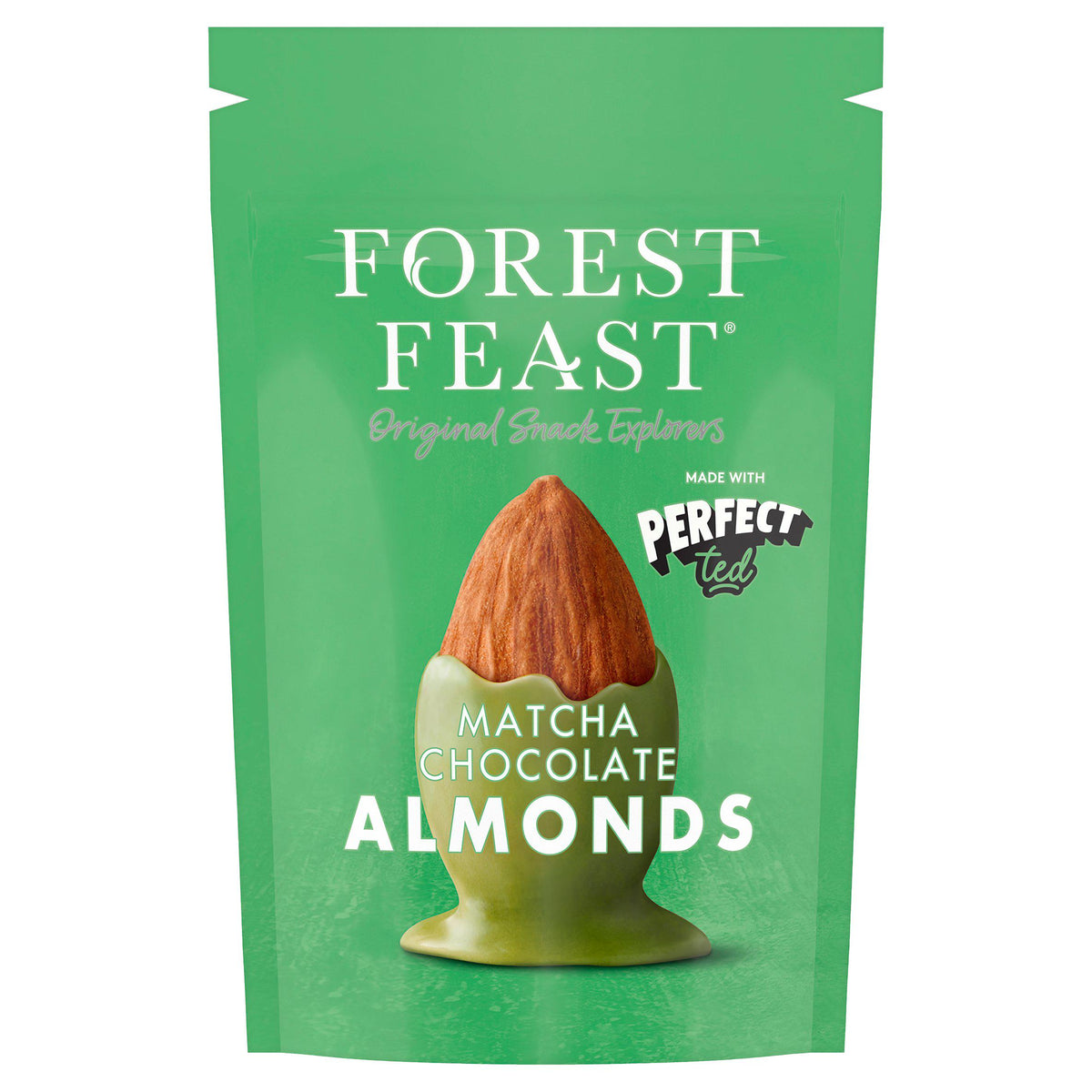 Forest Feast Matcha Chocolate Almonds 120g, UK version