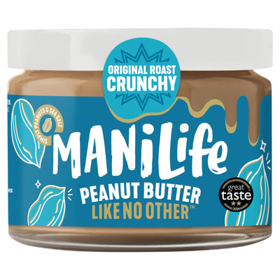 Sainsburys Manilife Original Roast Crunchy Peanut Butter 275g- Buy online at McGrocer