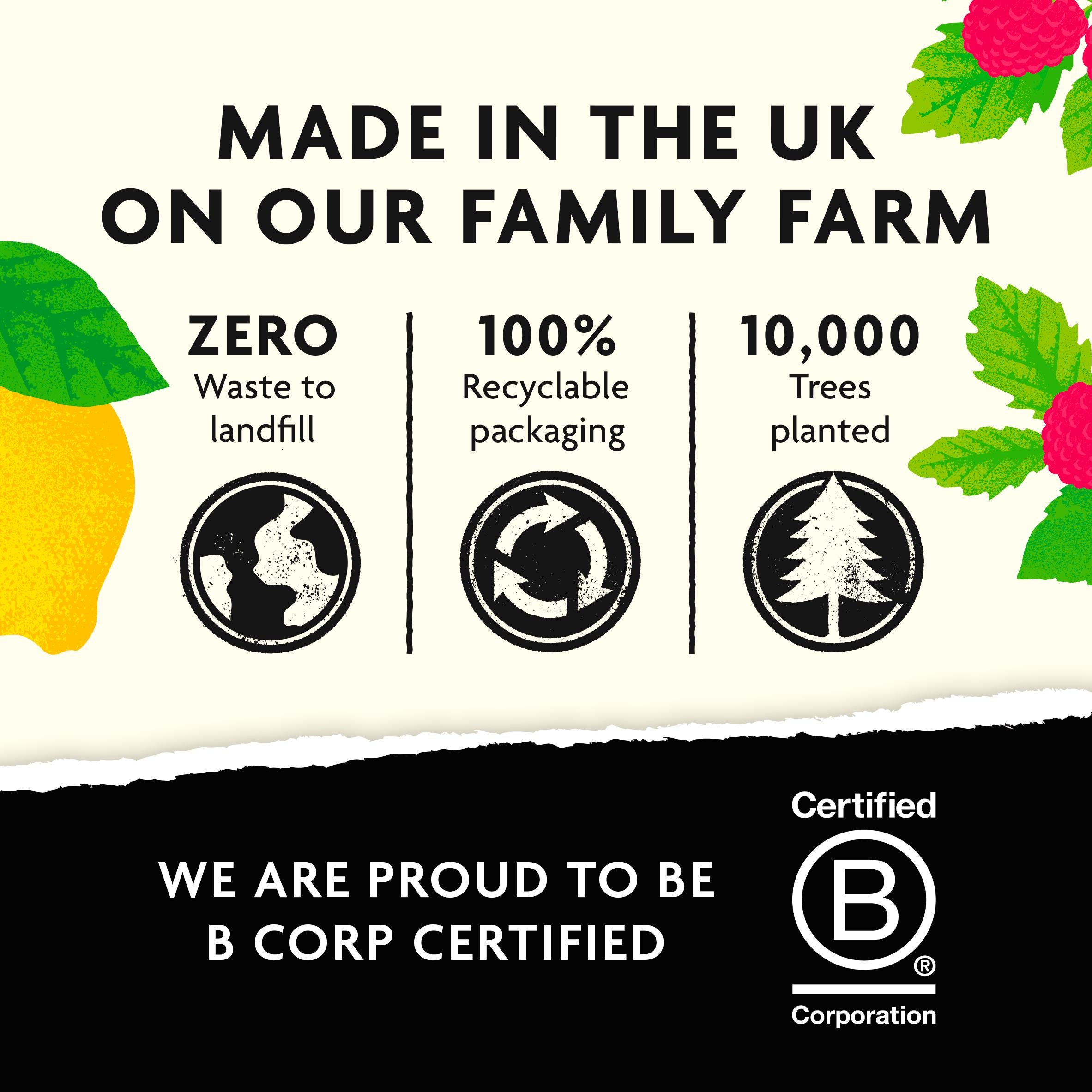 Belvoir Farm Raspberry & Lemon Cordial 500ml, imported from the UK