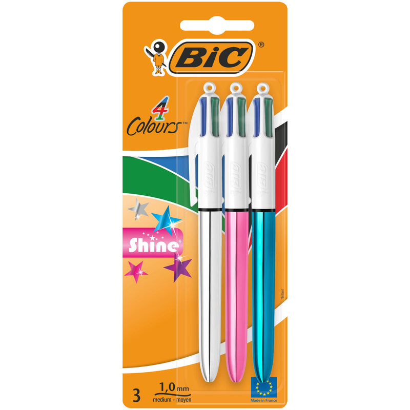 BIC 4 Colours ballpoint pen 3 pack - British product