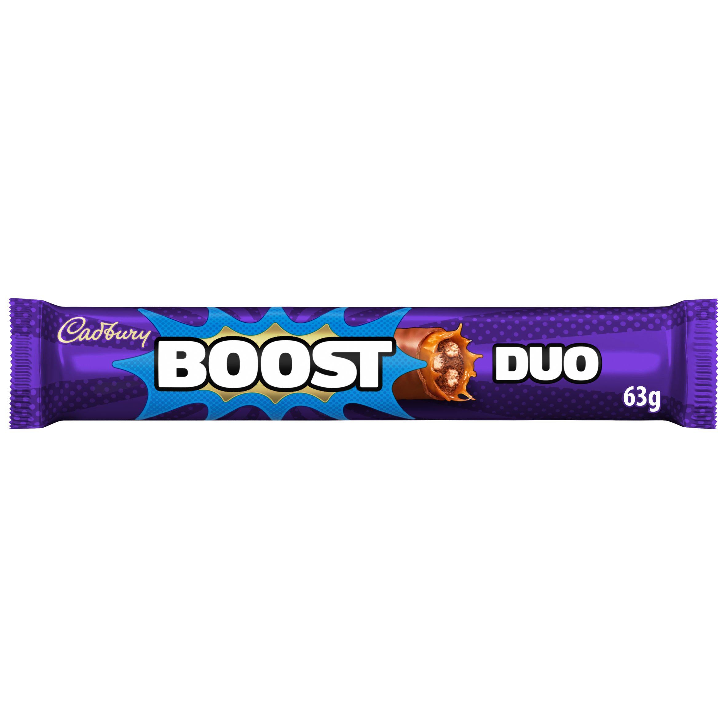 Cadbury Boost Duo milk chocolate bar 63g - British product