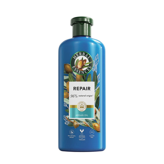 Herbal Essences Argan Oil Repair Shampoo 350ml to Nourish Damaged Hair Silicone Free GOODS Sainsburys   