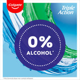 Colgate triple action alcohol free mouthwash 500ml (British brand)