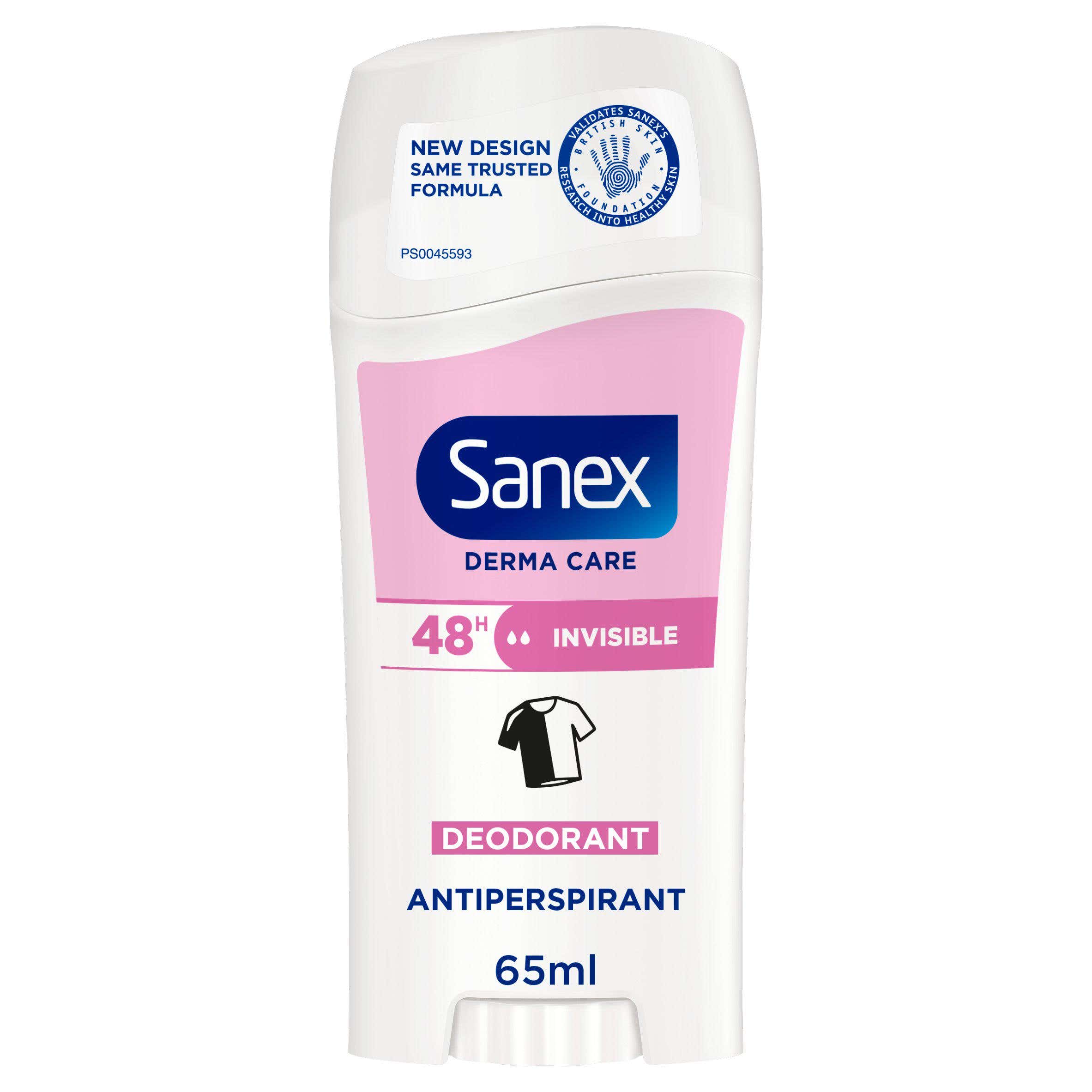 Sanex Derma Care invisible deodorant stick 65ml (British brand)