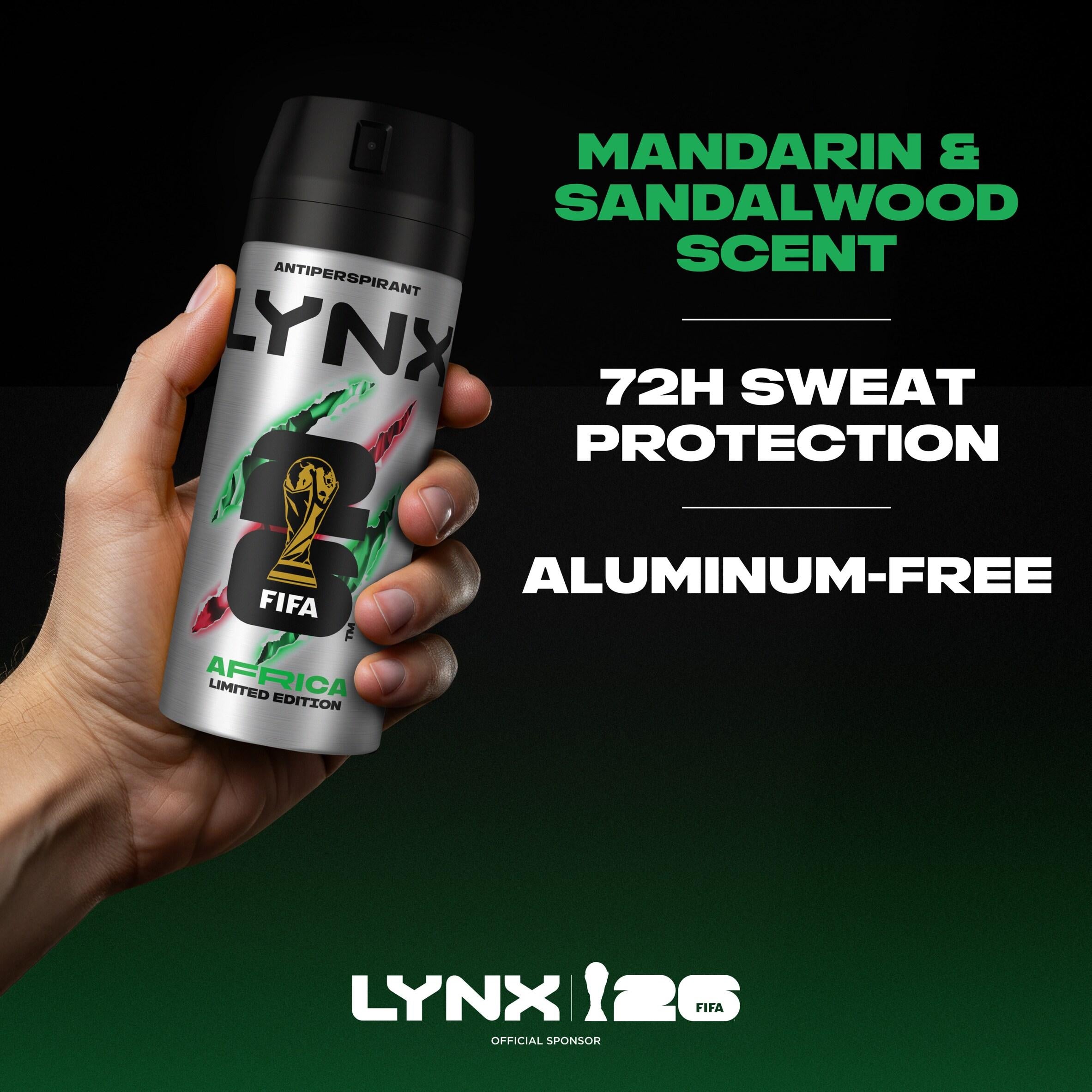 Lynx antiperspirant deodorant Africa 72h 150ml - British product