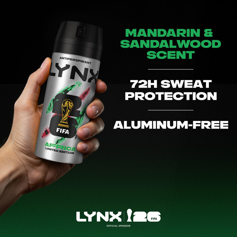 Lynx antiperspirant deodorant Africa 72h 150ml - British product