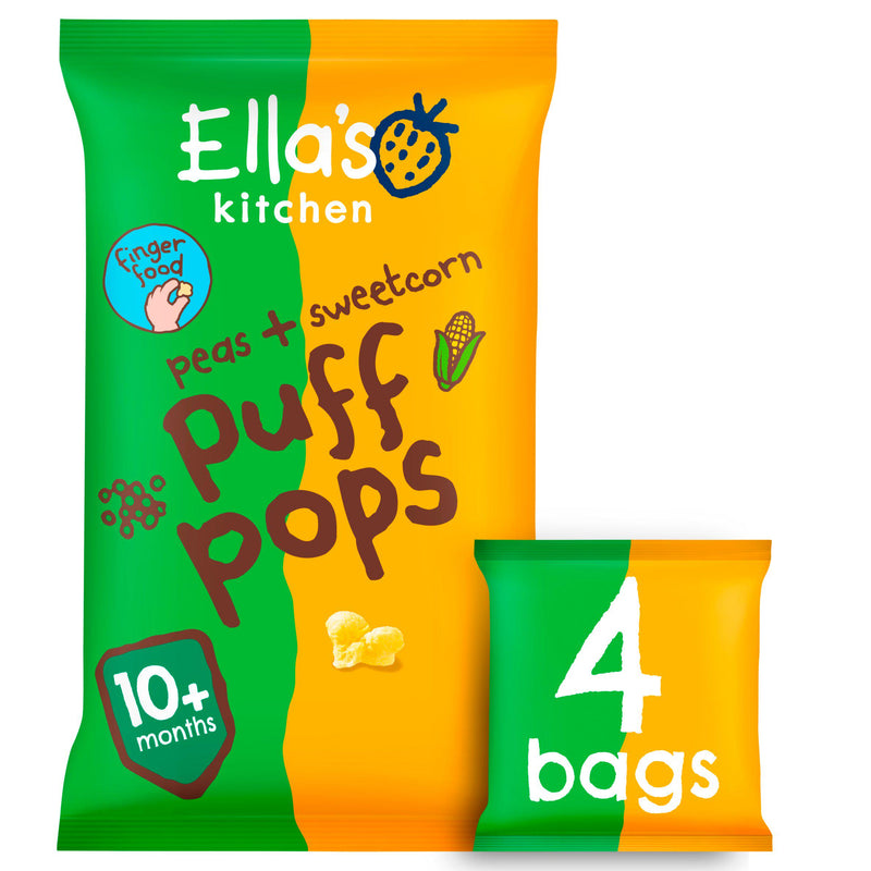 Ella's Kitchen organic puff pops multipack 4x9g (British brand)