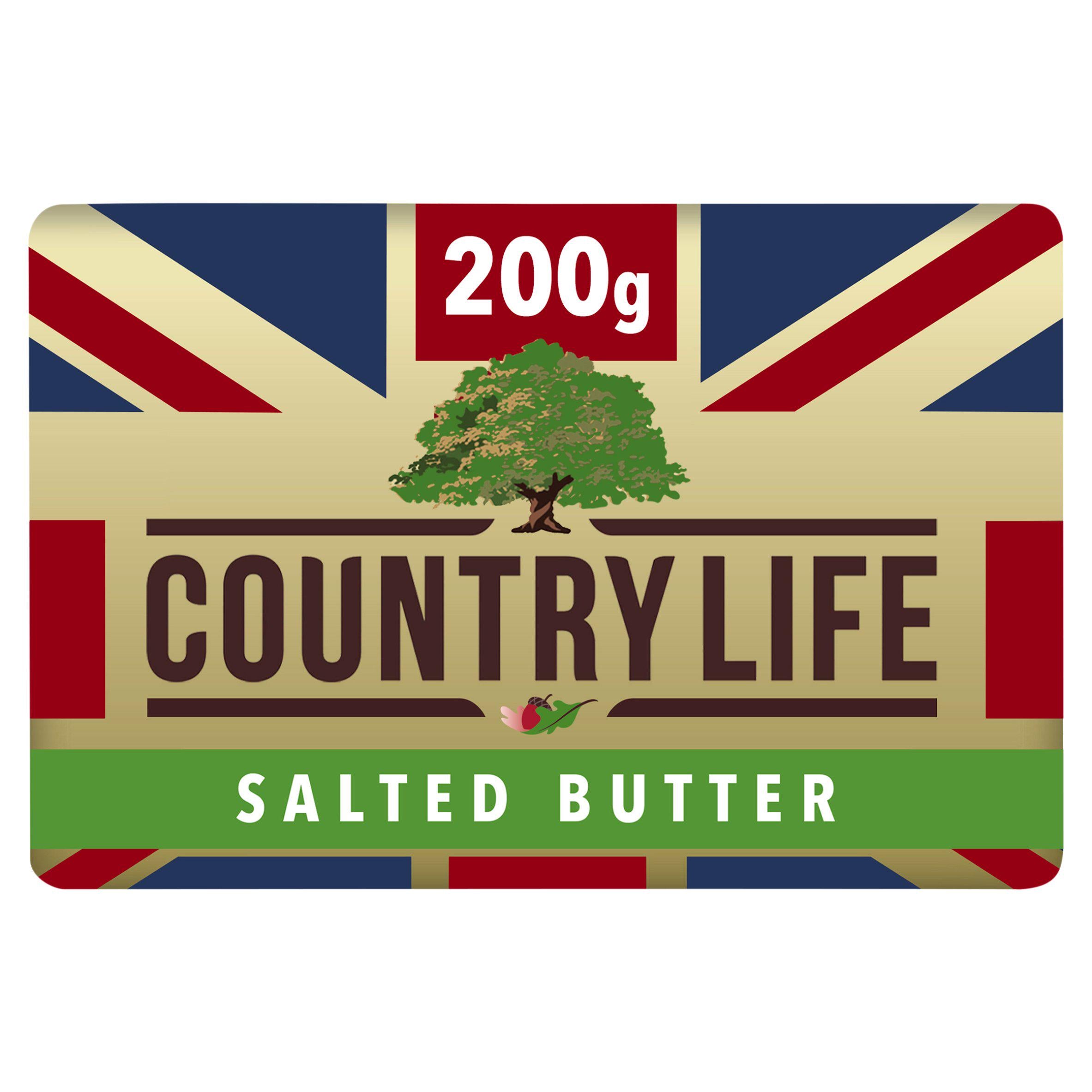 Country Life salted butter 200g, imported from the UK