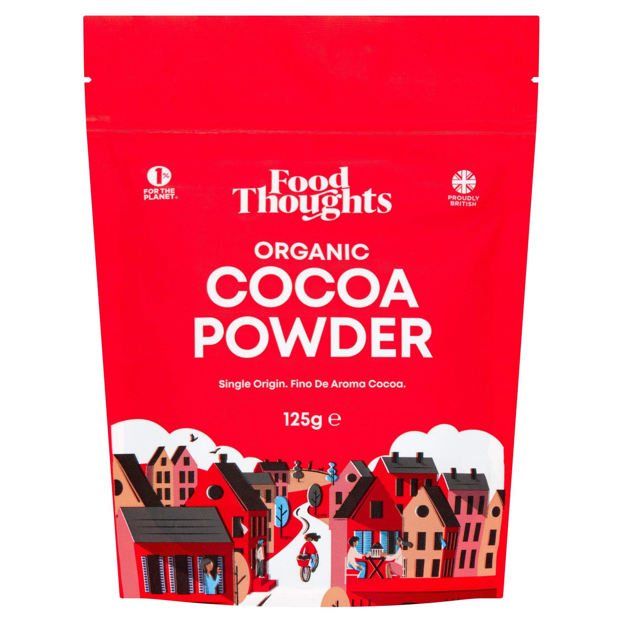 Food Thoughts organic cocoa powder 125g (British brand)