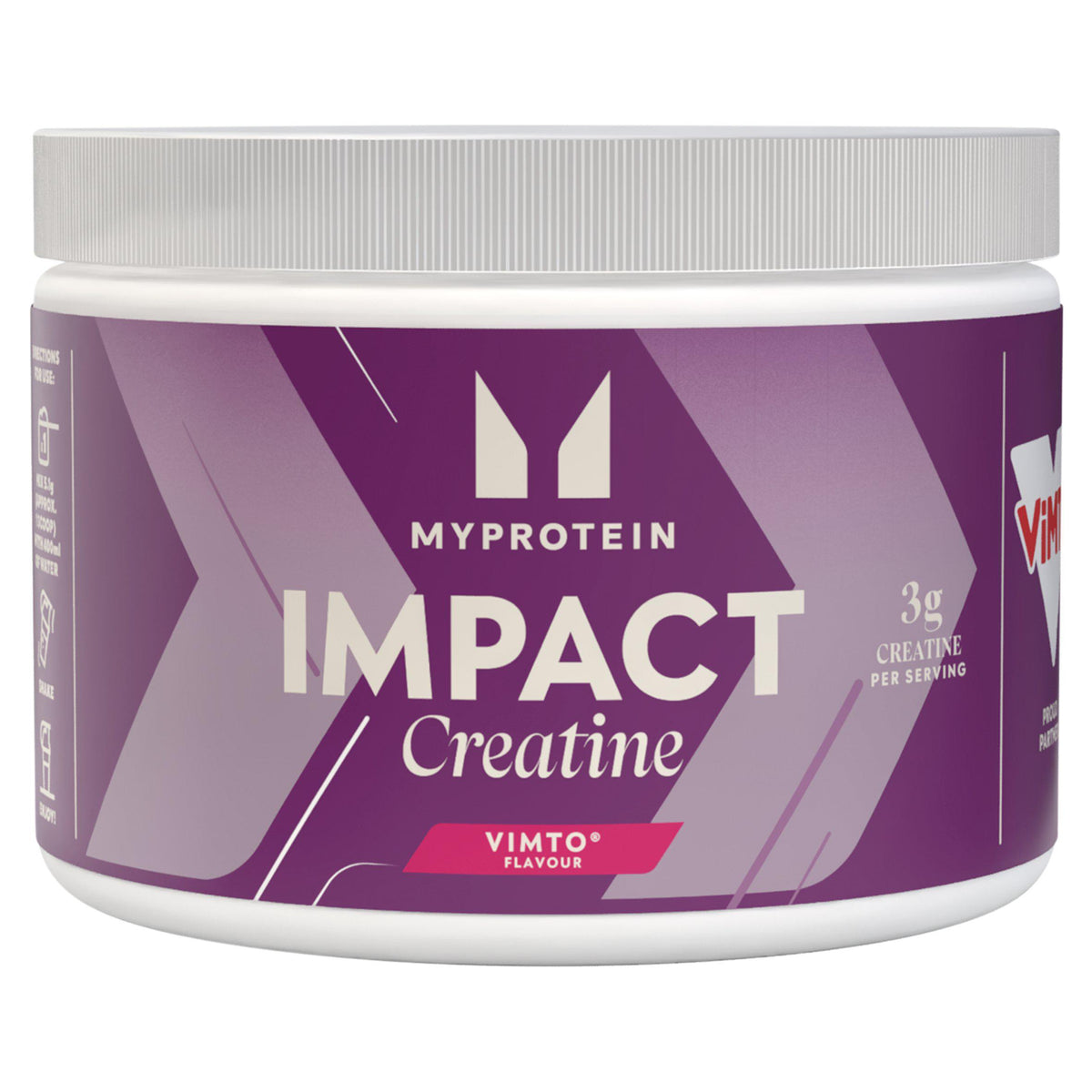 MyProtein creatine powder Vimto flavour 153g, imported from the UK