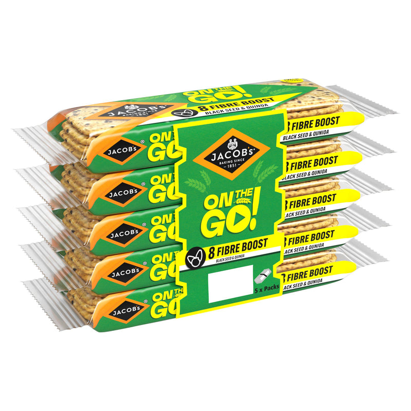 Jacob's On the Go black seed and quinoa crackers 200g, UK version