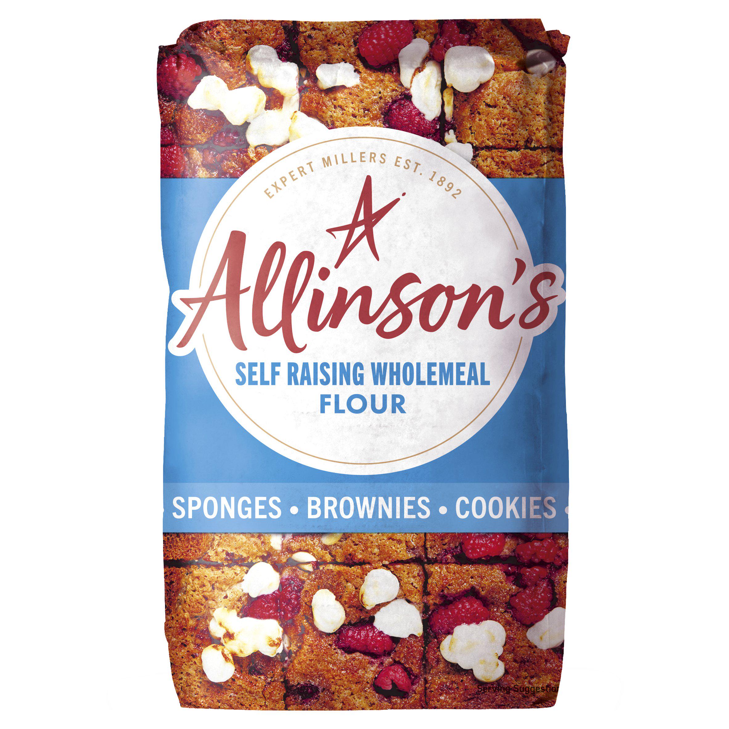 Allinson's wholemeal self raising flour 1kg (British brand)