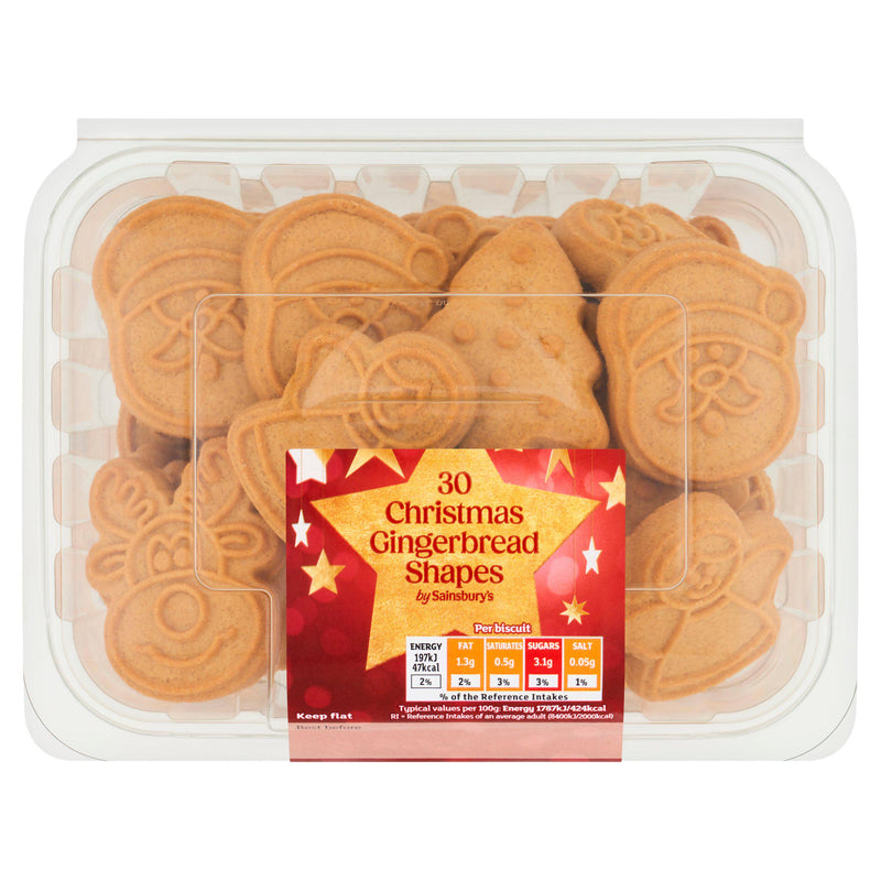 Sainsbury's Christmas gingerbread shapes 300g - British product