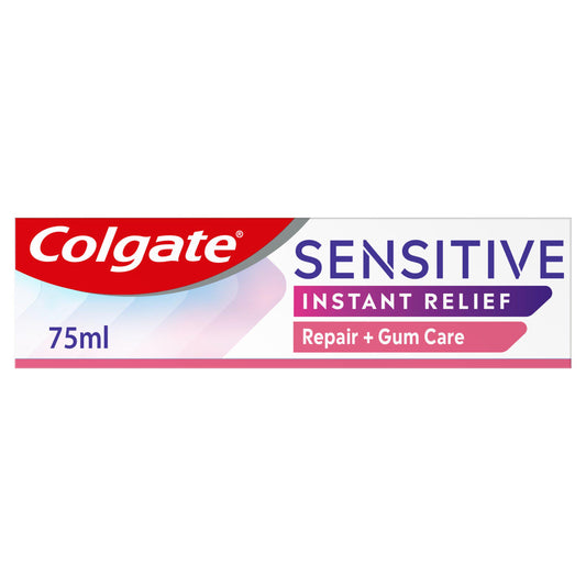 Colgate Sensitive Instant Relief Repair Gum Care Toothpaste 75ml GOODS Sainsburys   