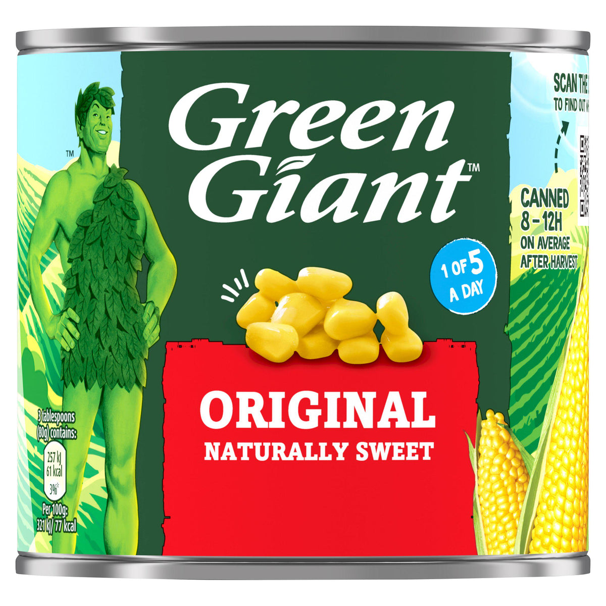 Green Giant original sweet corn 340g - British product