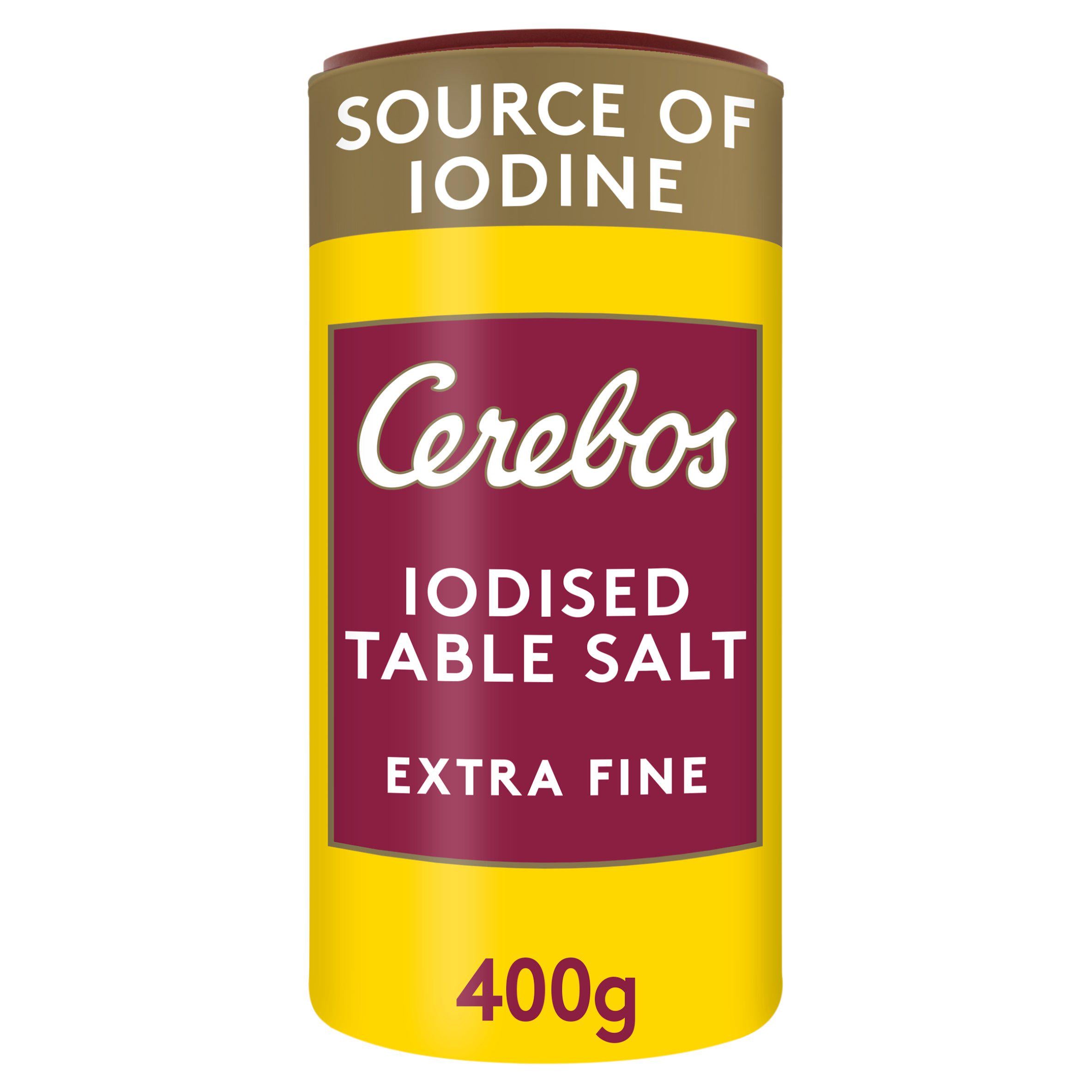 Cerebos iodised salt extra fine 400g - British product