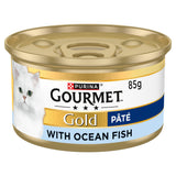 Gourmet Gold Tinned Cat Food Pate With Ocean Fish 85g