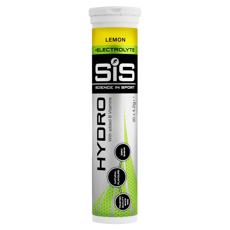 SiS Go Hydro Lemon hydration tablets 20x4.2g, imported from the UK