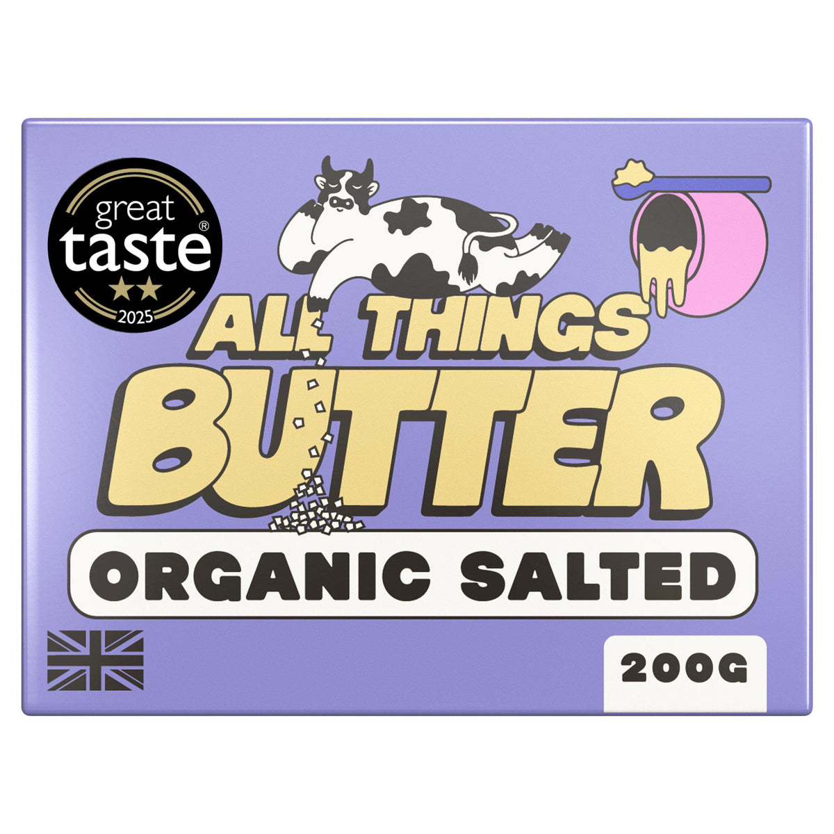 All Things Butter organic salted British butter 200g (British brand)