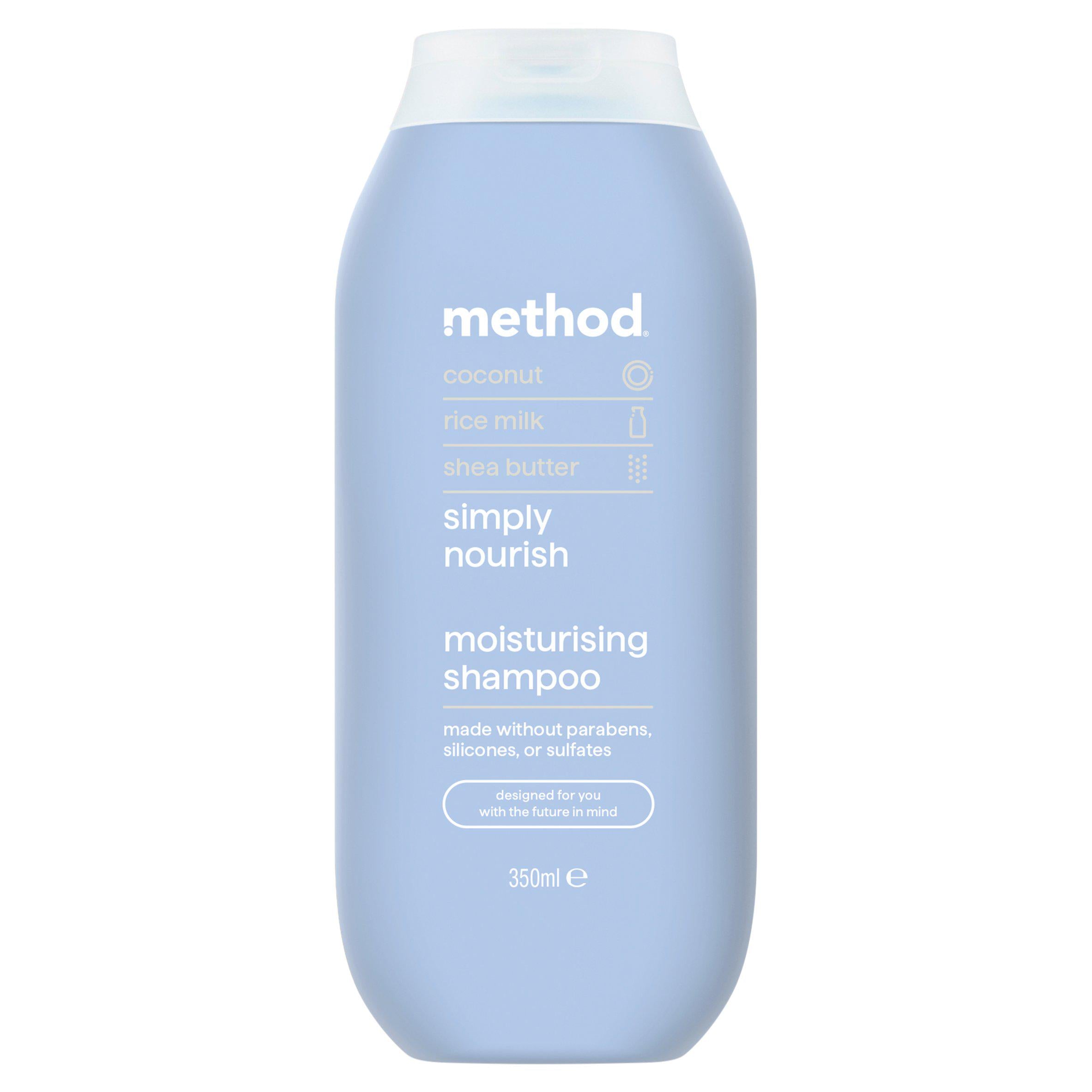 Method Simply Nourish moisturising shampoo 350ml, imported from the UK