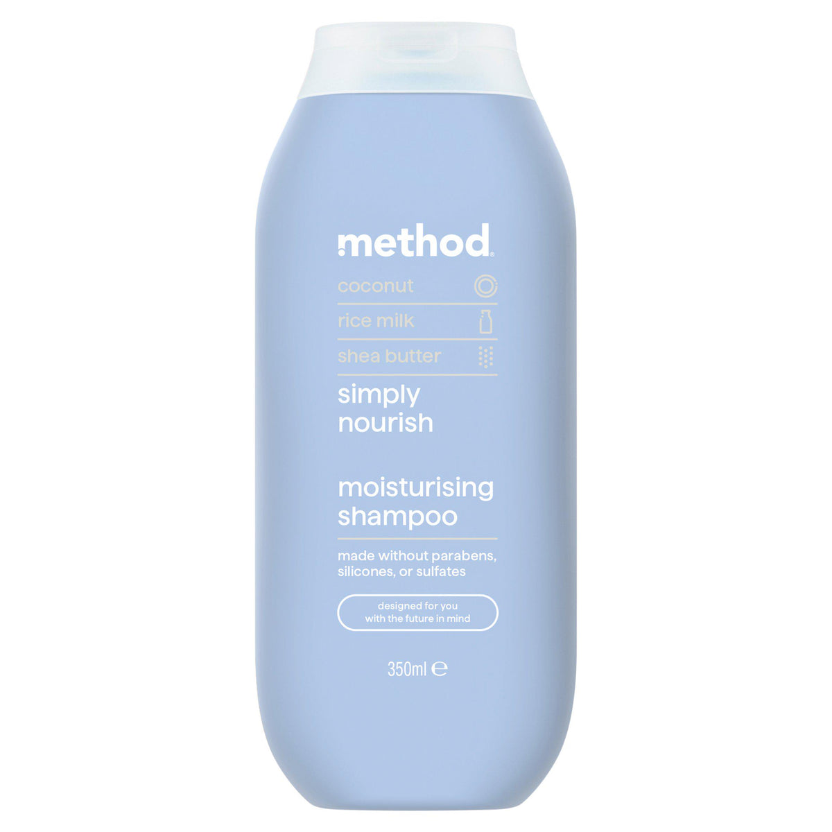 Method Simply Nourish moisturising shampoo 350ml, imported from the UK