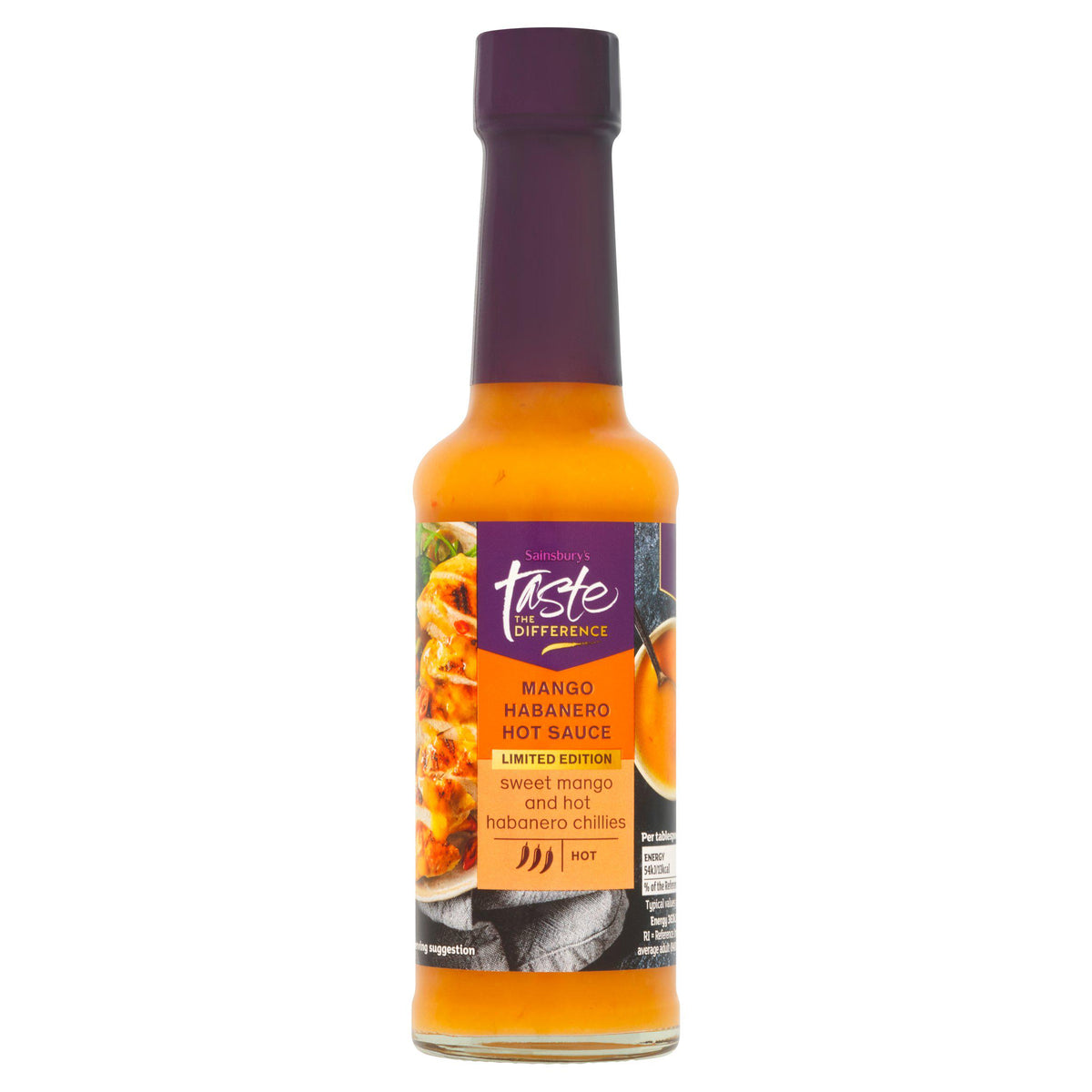 Sainsbury's mango habanero hot sauce 150ml - British product