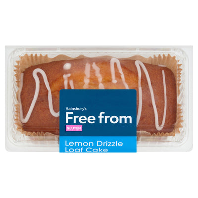 Sainsburys Sainsbury's Free From Lemon Drizzle Loaf Cake 265g- Buy online at McGrocer