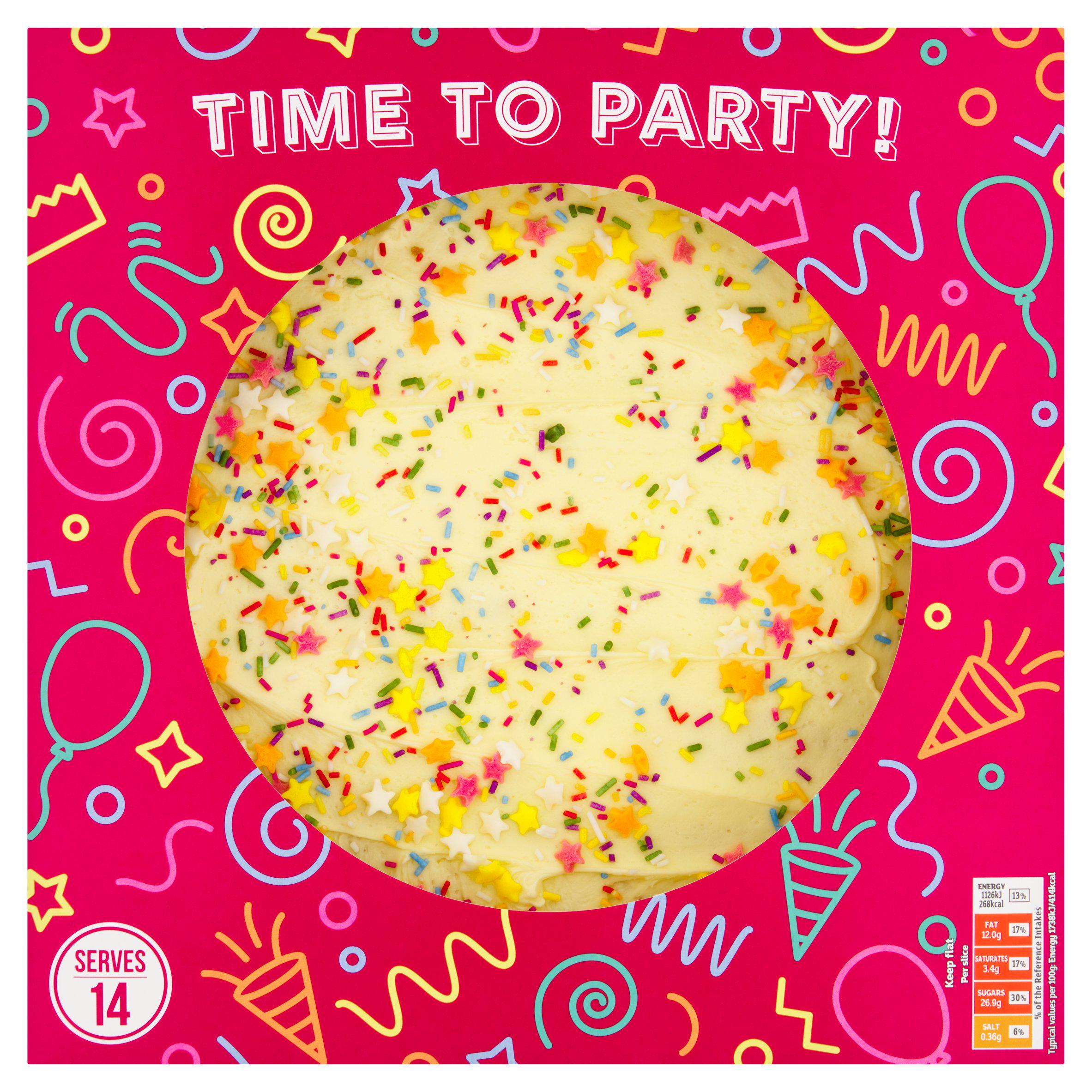 Sainsbury's Time to Party Madeira cake 907g, imported from the UK
