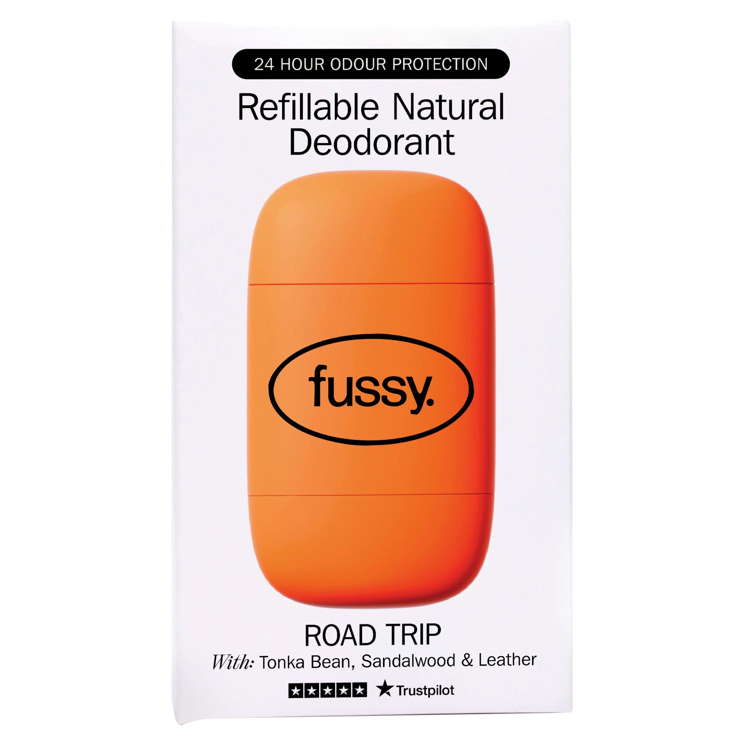 Fussy Road Trip natural deodorant 40g, UK version