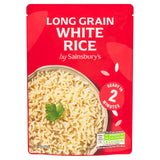 Sainsbury's microwave long grain white rice 250g, UK version