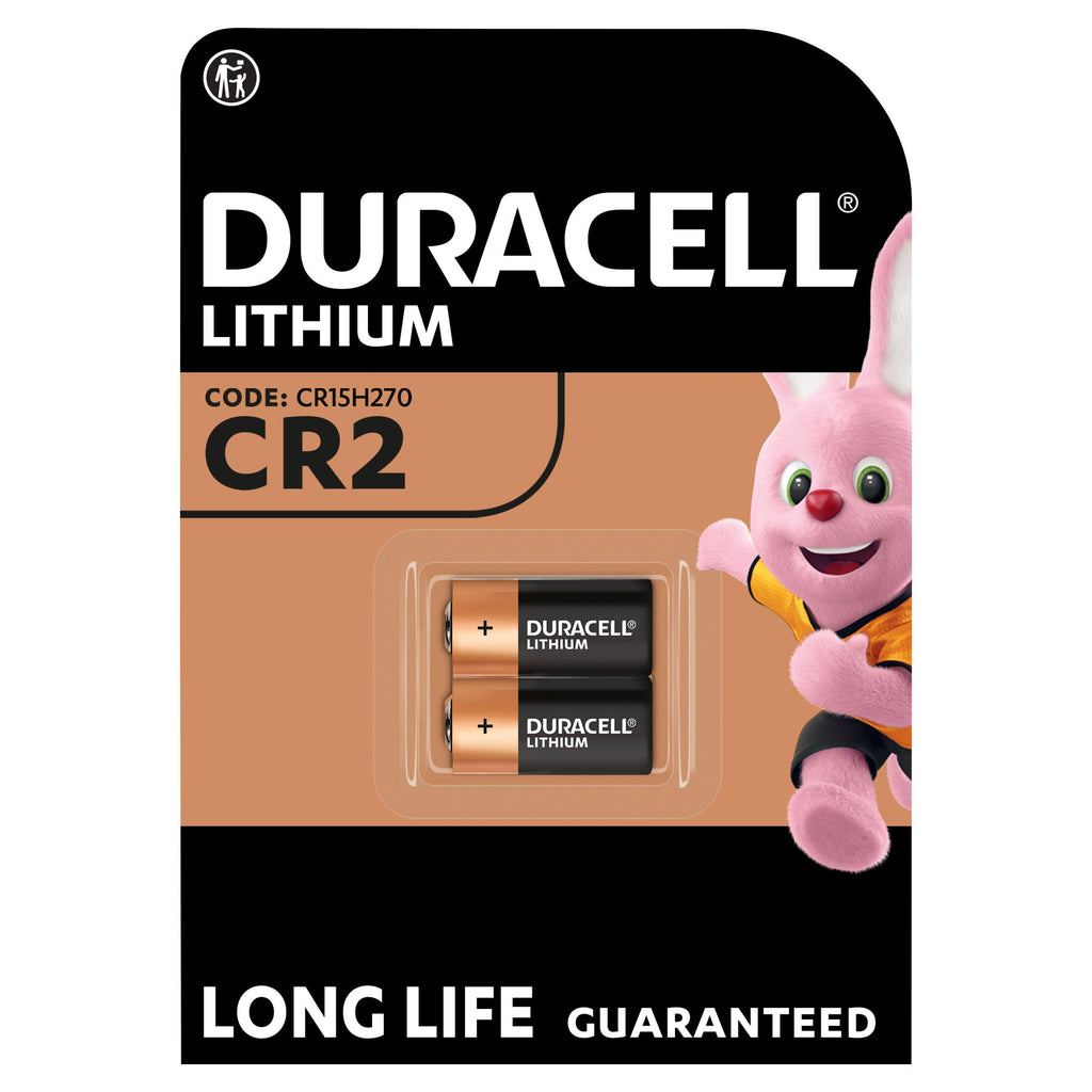 Duracell High Power Lithium CR2 Batteries 3V, pack of 2