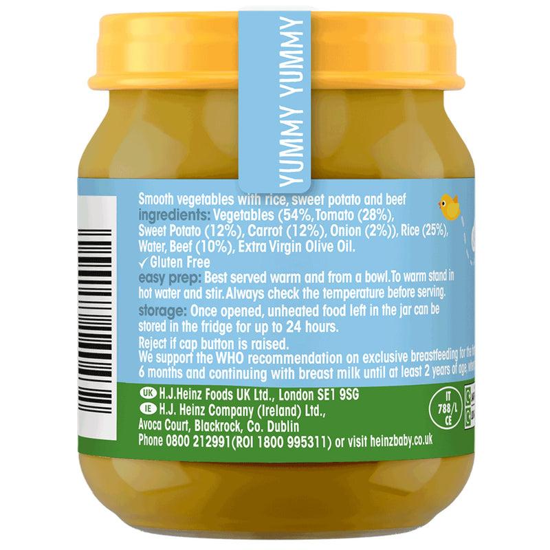 Heinz baby food Beef & Sweet Potato Mash 120g - British product