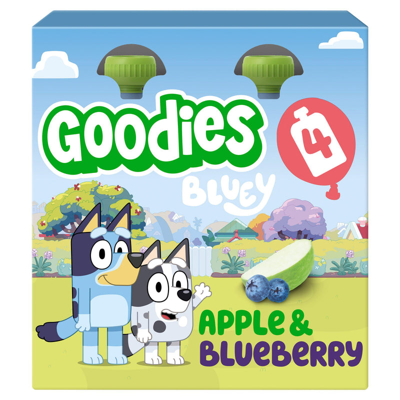 Goodies fruit pouch Apple and Blueberry 4x100g (British brand)