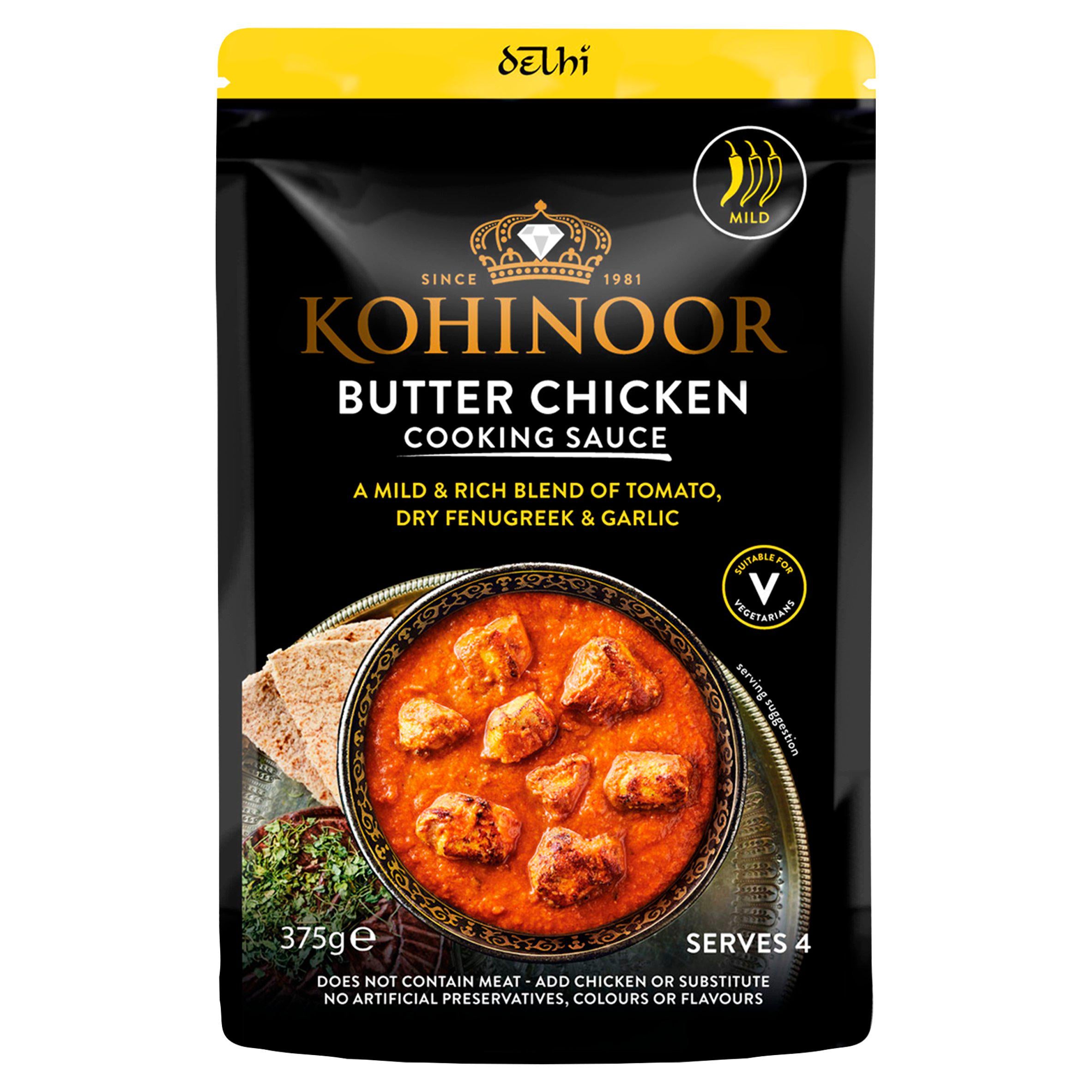 Kohinoor butter chicken sauce 375g - British product