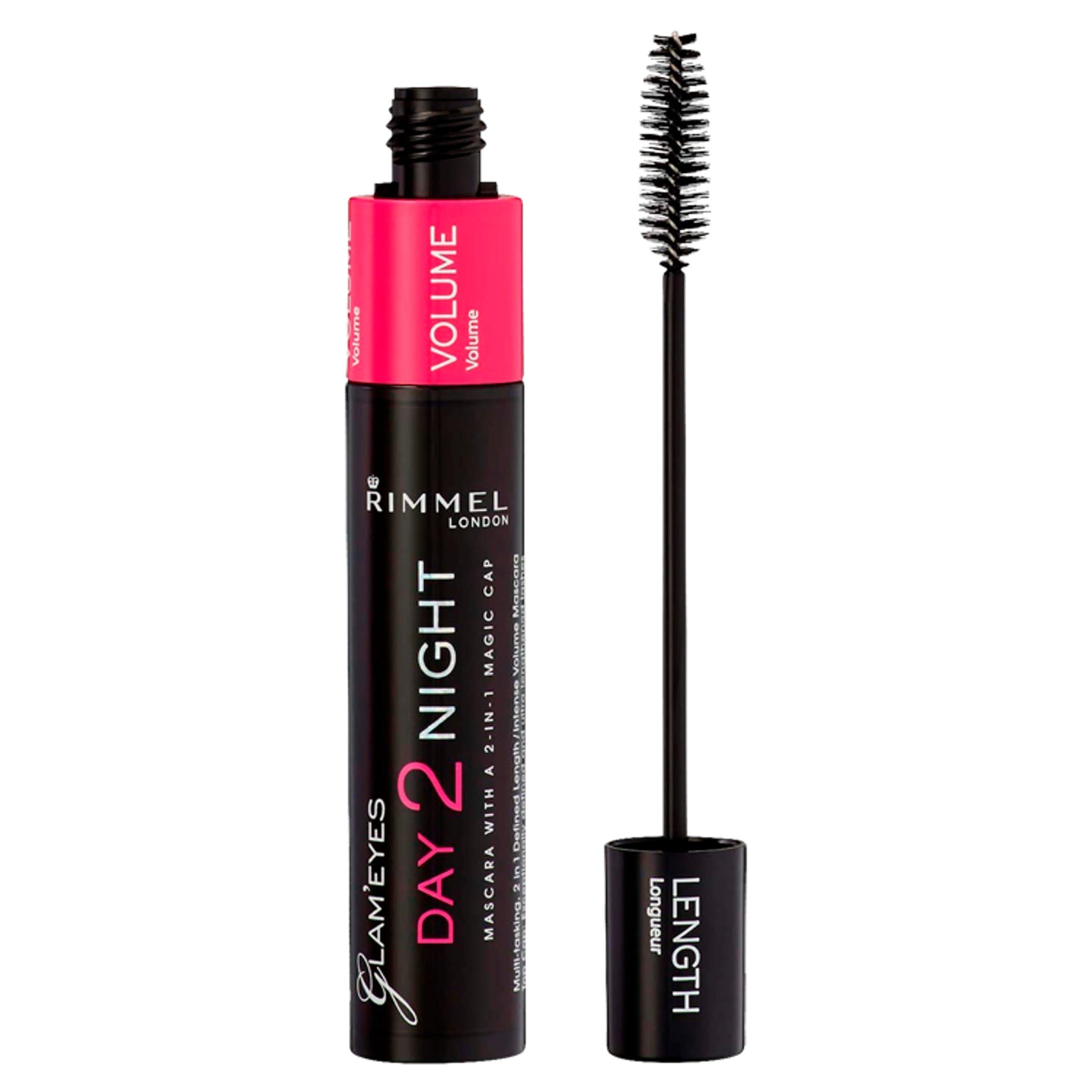 Rimmel Day 2 Night mascara black, imported from the UK