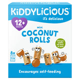 Kiddylicious mini coconut rolls baby snack 8x7g, imported from the UK