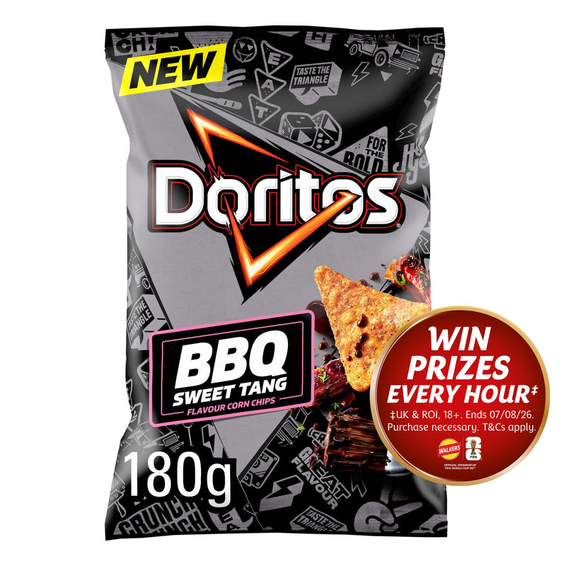 Doritos Sweet BBQ Tortilla Chips Sharing Bag 180g - British product