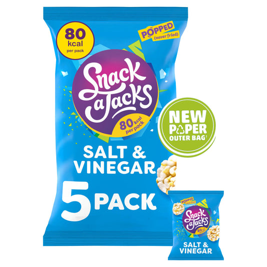Snack a Jacks Salt & Vinegar Multipack Rice Cakes Pack x5 GOODS Sainsburys   