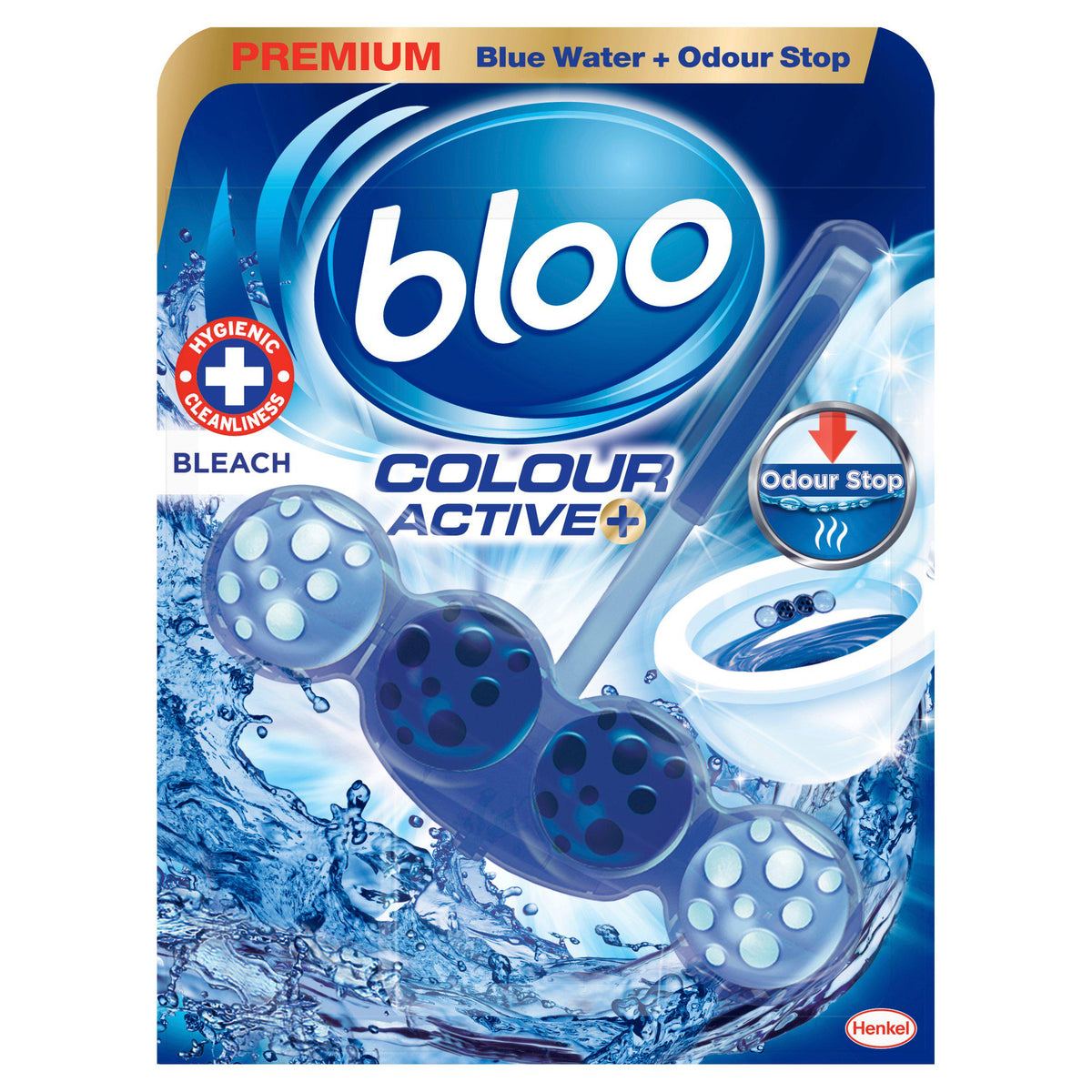 Bloo toilet rim block bleach 50g, UK version